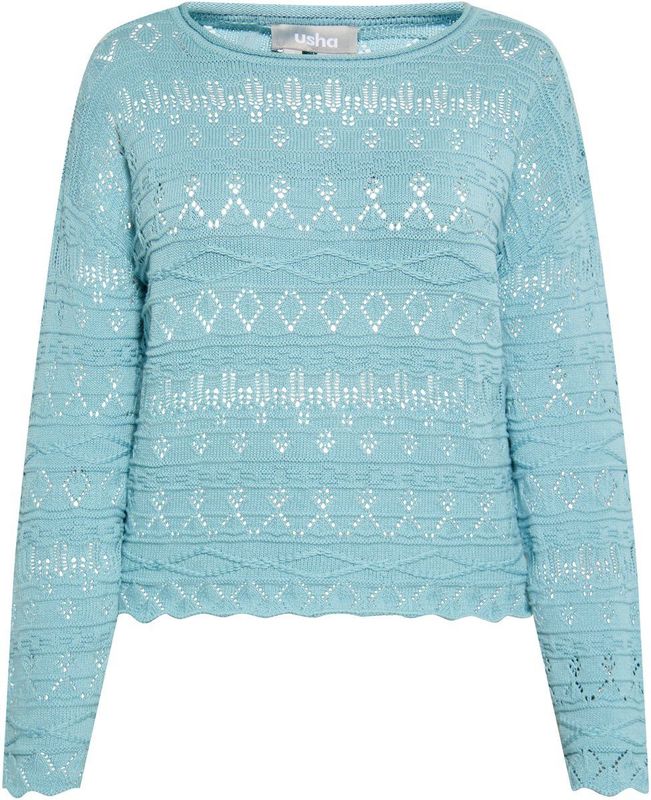 usha - Jumper - Gebreide Trui - Opengewerkt - Lange Mouwen