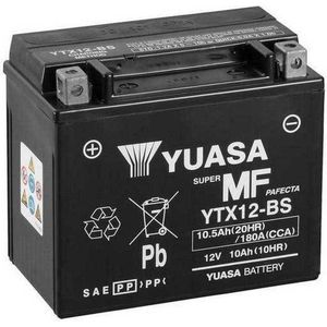 Yuasa Ytx12-bs 10.5 Ah Accu 12v Zilver