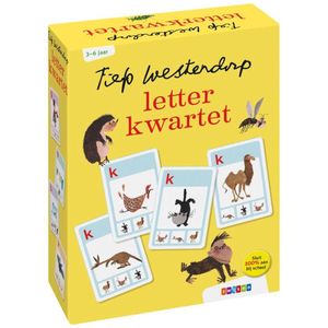 Zwijsen Fiep Westendorp Letterkwartet - Geschikt voor kinderen vanaf 3 jaar - Stimuleert geletterdheid en letterherkenning