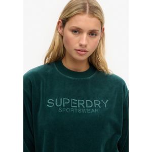 Superdry - Wijdvallend Velours Sweatshirt - Dames - Truien