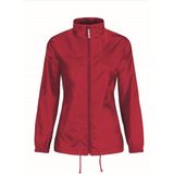 Windjas/regenjas voor dames rood maat M