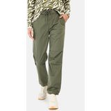 camel active Casual pants gemaakt van een katoenmix - Maat womenswear-26/30 - Donker Groen