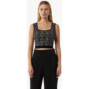 COMMA Top  beige / zwart