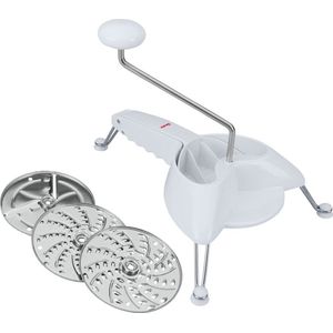 Rasper - Wit - Roestvrij Staal - Ø 24 cm - 3 Niveaus