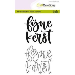 Clearstamps A6 Handlettering - Fijne kerst