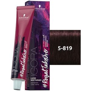 Schwarzkopf - Igora - #RoyalTakeOver - Lucid Nocturnes - 5-819 Light Brown Red Cendre Violet - 60 ml
