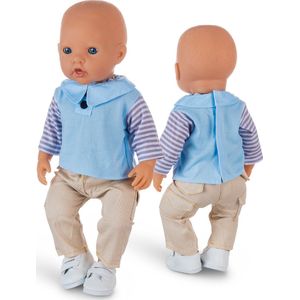 Isa's Friends® - Poppenkleding - Kleertjes geschikt voor o.a. BABY born - 43 cm - Polo met broek