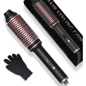 Thermische Borstel 3-in-1 voor Volume, Krullen en Steil Haar - LCD Scherm 120-210°C