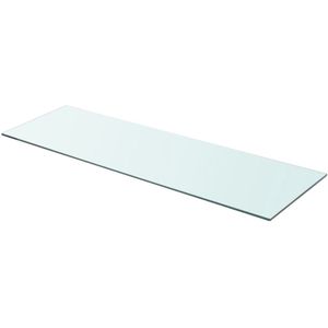vidaXL Glazen Schappen - 2 stuks - 90x30 cm - Transparant Glazen Wandplank - Vitrinekast - Wandplanken - Hangend Rek - Transparant Glas