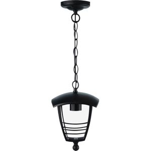 LED Tuinverlichting - Hanglamp - Narmy 2 - Plafond - Mat Zwart - E27 Fitting - Rond - Aluminium