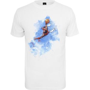 Mister Tee - Basketball Clouds Heren T-shirt - S - Wit
