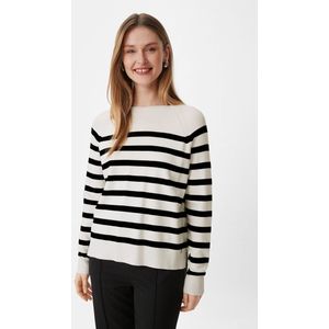 Gebreide Trui - Gestreept - Knitwear - Ronde Hals - Lange Mouw