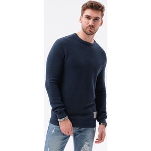 Ombre - heren sweater navy - klassiek - E185