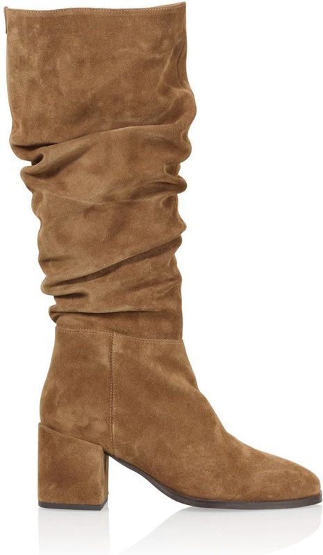 DWRS - Portland - Hoge Dameslaars - Zwart - Suède