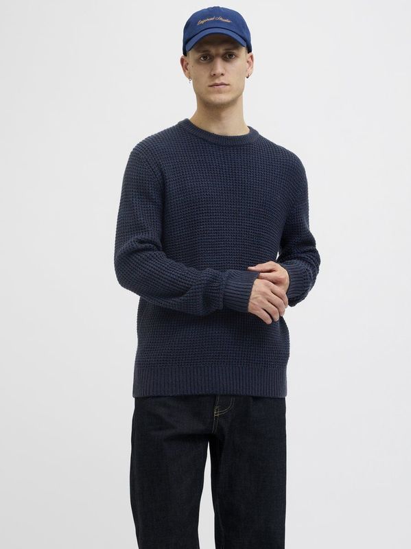 Jack & Jones - JJGLOBAL KNIT CREW NECK - Gebreide Trui - Sky Captain