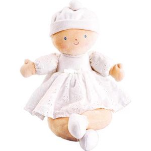 Bonikka Knuffelpop Petit Baby Wit 32cm