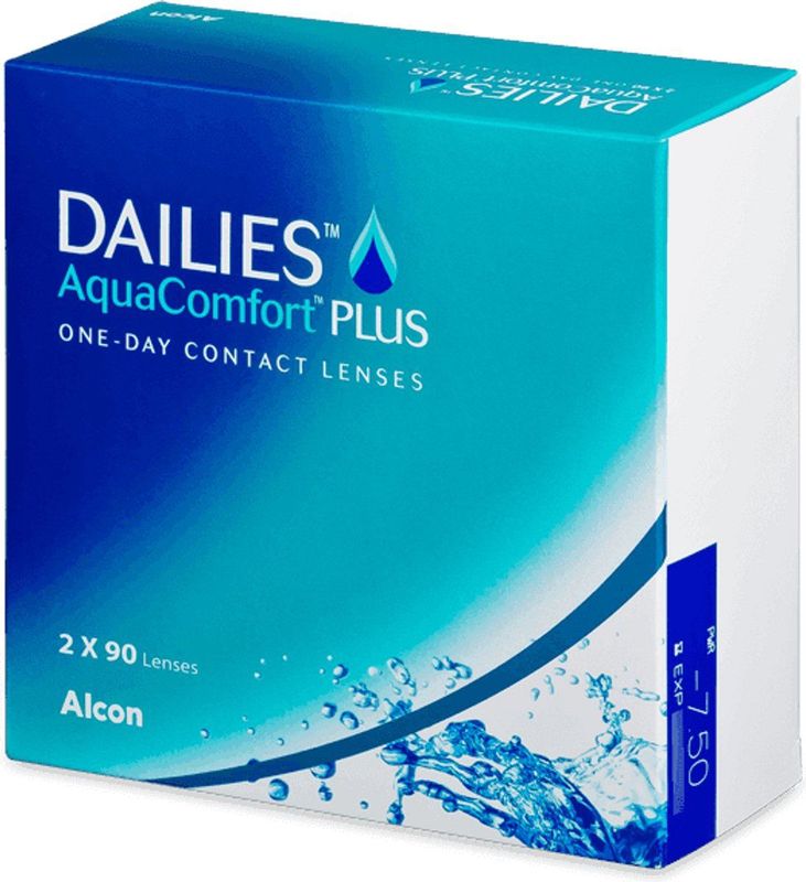 Alcon - Dailies AquaComfort Plus - Daglenzen - 180 pack - +3.25