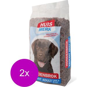 Kasper Faunafood Huismerk Krokant Adult - Hondenvoer - 2 x Lam Rijst 10 kg