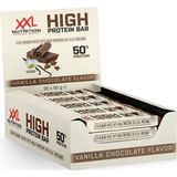 XXL Nutrition - High Protein Bar 2.0 - Eiwitrepen, Eiwit Reep, Proteïne Bars - Vanilla Chocolate - 20 Pack