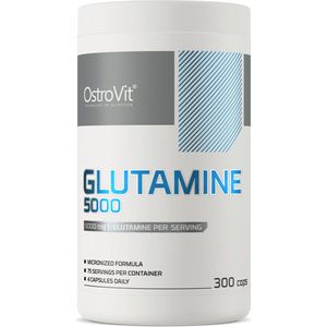 Glutamine - L-glutamine - Aminozuren - 5000 mg - 300 Capsules - L-glutamine Supplement - OstroVit