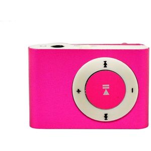 Draagbare MP3-speler met Mini Clip - Oplaadbaar - Compact - Roze