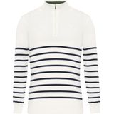 Felix Hardy - Schipperstrui - Ecru - 100% Katoen - Dames - Met Halve Rits