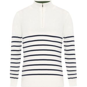 Felix Hardy - Schipperstrui - Ecru - 100% Katoen - Dames - Met Halve Rits