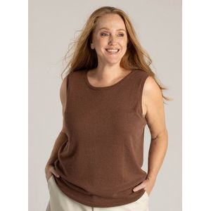 YEST CURVE Hermina Tops - Copper Brown - maat X-0(44)