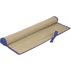Rieten Strandmat - Oprolbare Rietmat - Blauw - Ligmat Voor Buiten - 60x180cm