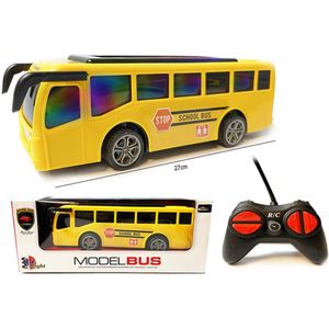 Radiografisch bestuurbare bus - 3D LED LICHT - RC Schoolbus speelgoed