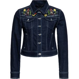 Queen Kerosin Damen Denim Jeansjacke Denim-M