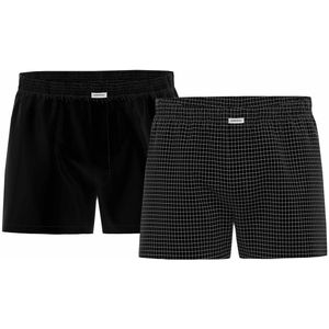 Seidensticker Geweven boxershorts Set van 2