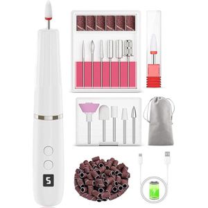 White-Label® Nagelfrees - Elektrische Nagelvijl - Manicure Set Elektrisch - Pedicure Apparaat - Wit