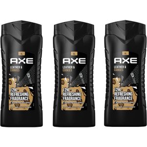 Axe XL Douchegel - Leather & Cookies - 3 x 400 ml