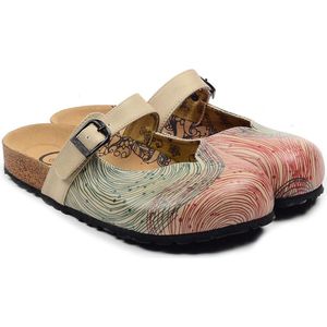GOBY Clogs met Patroon – Handgemaakt – Premium Kwaliteit – Maat 40