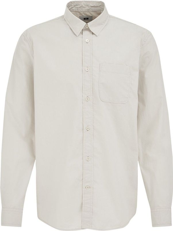 WE Fashion - Relaxed Fit - Overhemd - Ecru - Katoen