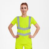 Engel - Safety T-shirt - Hi-vis Yellow - Dames - 9542-182 - EN ISO 20471 Klasse 2