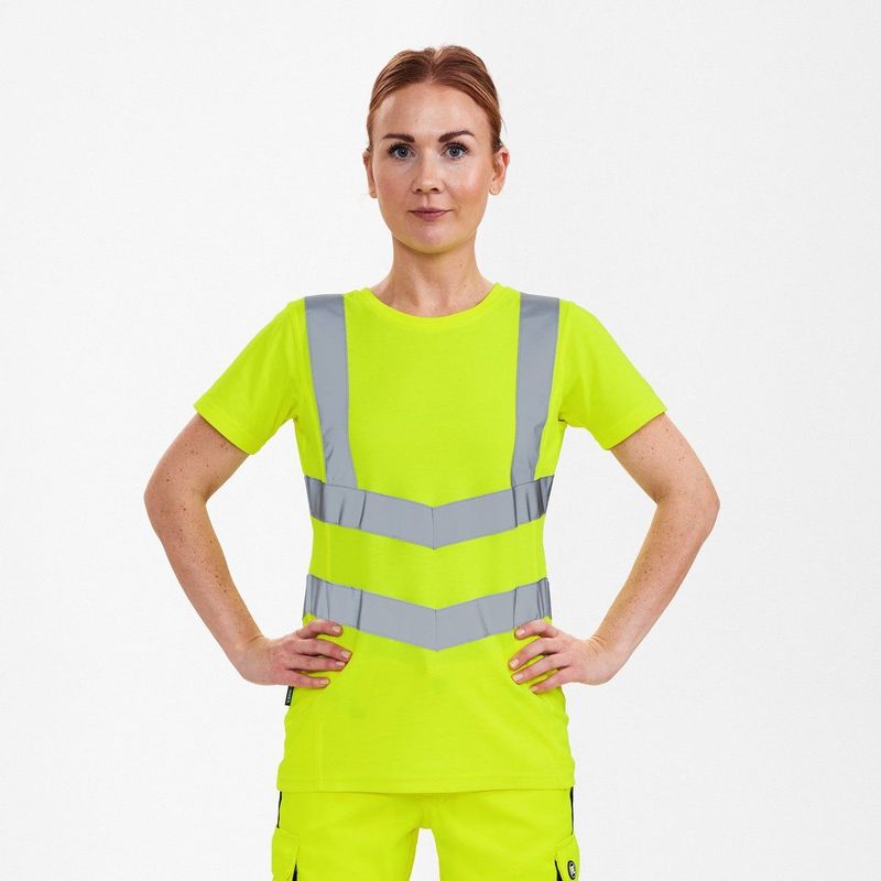 Engel - Safety T-shirt - Hi-vis Yellow - Dames - 9542-182 - EN ISO 20471 Klasse 2