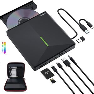 Externe Dvd-brander - USB 3.0 - Optische Drive voor Laptop - Mac PC Windows 11/10