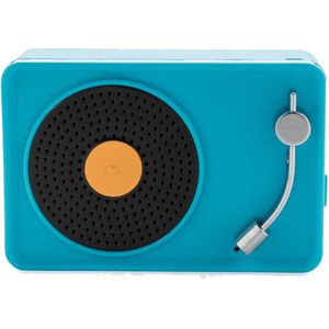 Xd Collection Minispeaker Vintage Draadloos 7,5 Cm Abs Blauw