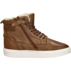 Sub55 - Veterschoenen Hoog - Cognac - Casual schoenen