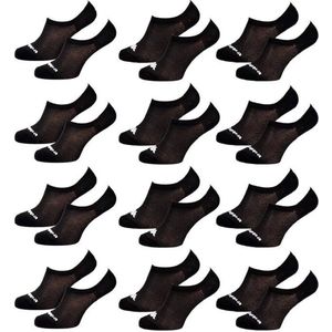 Kappa kousenvoetjes invisible dames zwart 12 paar maat 36/41