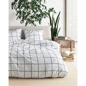 Mistral Home - DEKBEDOVERTREK - recycled katoen renforcé - 140 x 200 cm + 65 x 65 cm - eenpersoons - Hampton - zwart