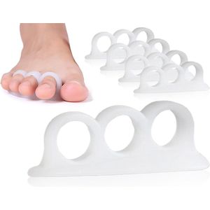 4-delige set teenspreiders (wit)