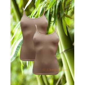 Boru Bamboo - maat M - 2-pack dames spaghettihemd - huid