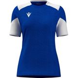 Macron Glory Sphinx Shirt Korte Mouw Kinderen - Royal / Wit | Maat: 7-8 Y