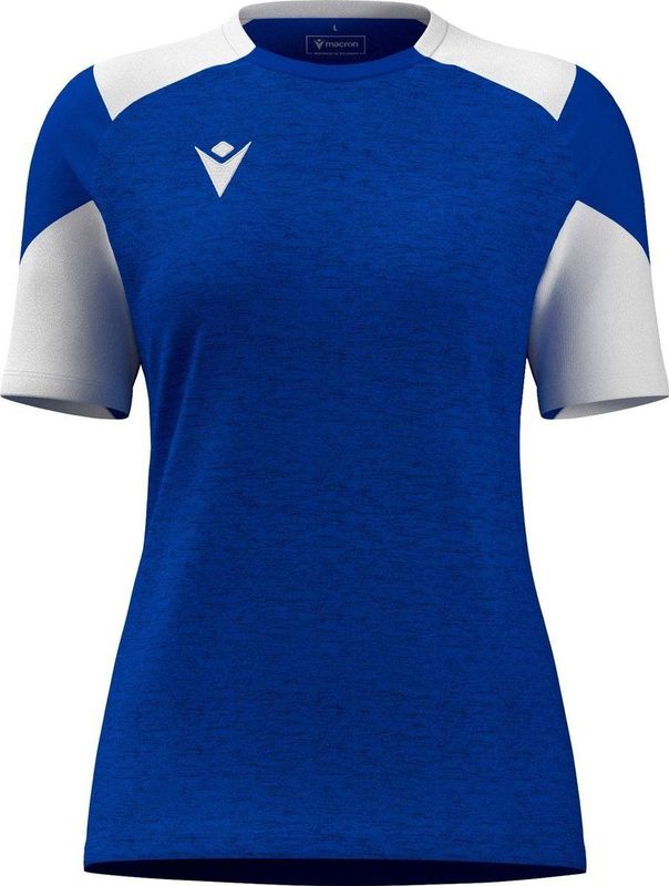 Macron Glory Sphinx Shirt Korte Mouw Kinderen - Royal / Wit | Maat: 7-8 Y