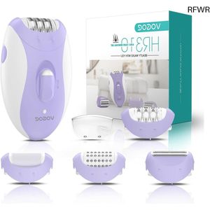 RFWR® 4-in-1 Draadloze Epilator voor Vrouwen - Pijnloos Ontharen met 21 Pincetten