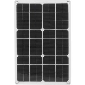 Monokristallijn zonnepaneelkit voor auto zonne-energie opladen IP65 waterdicht compacte laadregelaar voor RV-batterij bootcaravan en andere.