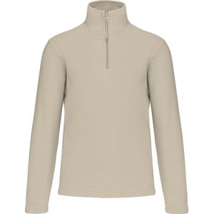 Fleecevest 'Enzo' met ritskraag merk Kariban maat 4XL Beige